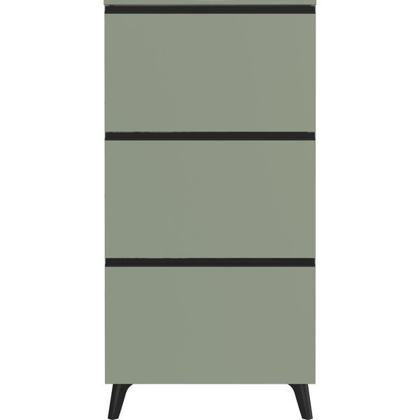 Šalvějově zelený výklopný botník 67x139x19 cm Scarpa – Germania-image-1
