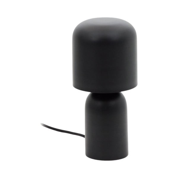 Černá stolní lampa s kovovým stínidlem (výška 28 cm) Monze – Kave Home