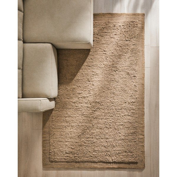 Béžový ručně tkaný vlněný koberec 200x300 cm Marely – Kave Home-image-1