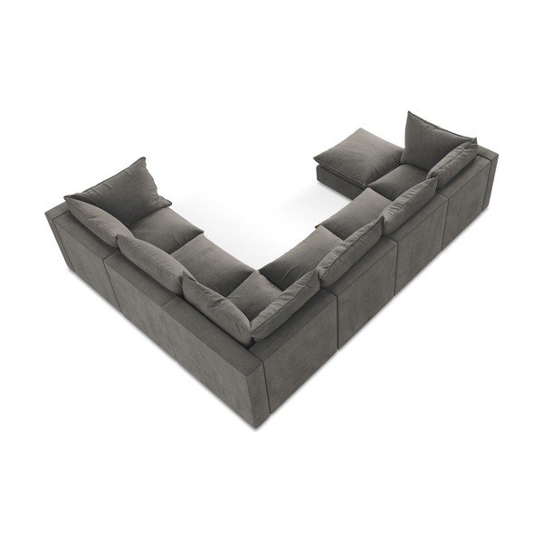 Tmavě šedá rohová pohovka (pravý roh/do "U") Manao – Makamii-image-3