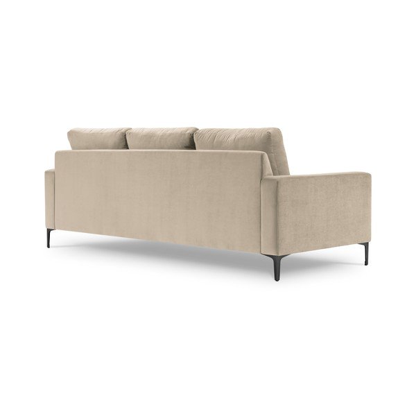 Béžová sametová pohovka Kooko Home Harmony, 220 cm-image-3