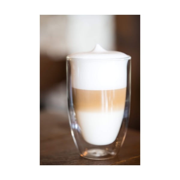 Dvoustěnné/na latte skleněné hrnky v sadě 6 ks 350 ml – Vialli Design-image-2