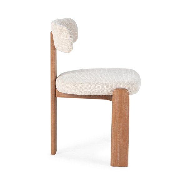 Krémové čalouněné jídelní židle v sadě 2 ks Nadia – MOME-image-3