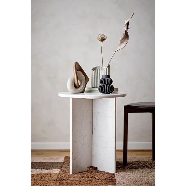 Mramorový kulatý odkládací stolek ø 46 cm Jasmia – Bloomingville-image-1