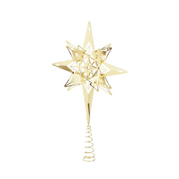 Špička na vánoční stromek ve zlaté barvě Kähler Design-image-2
