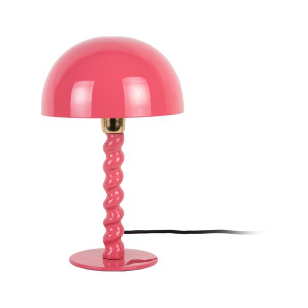 Růžová stolní lampa s kovovým stínidlem (výška 39 cm) Prisa – Leitmotiv