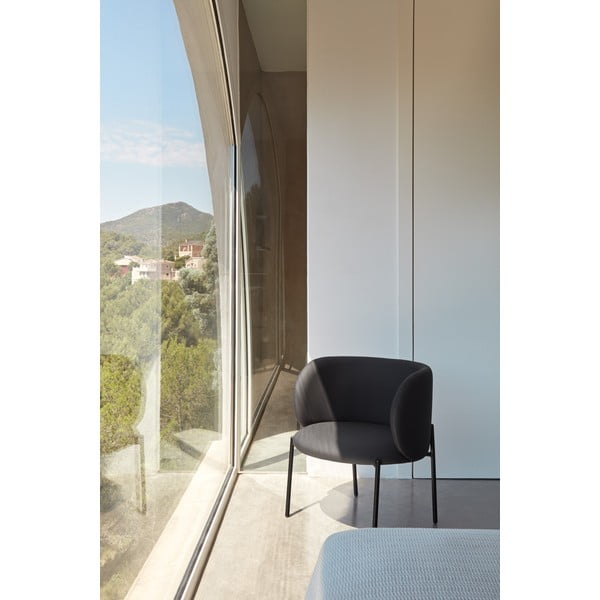 Černé křeslo z imitace kůže Mogi - Teulat-image-1