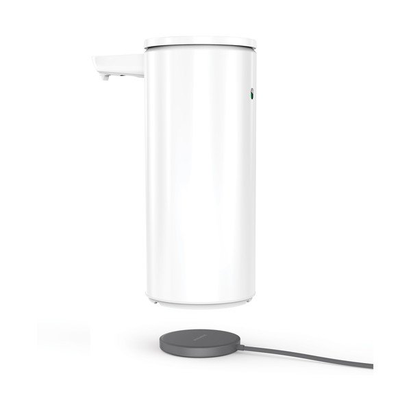 Bílý bezdotykový kovový dávkovač mýdla 414 ml – simplehuman-image-4