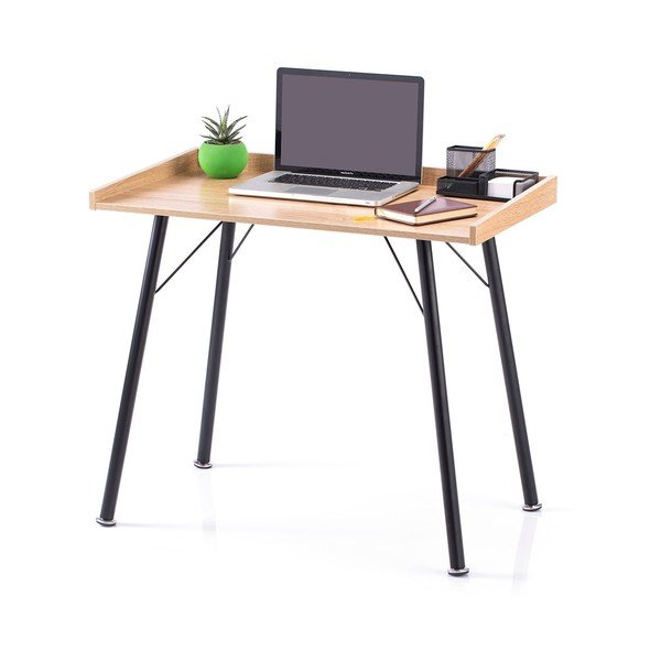 Pracovní stůl s deskou v dubovém dekoru 50x90 cm Fey – Homede-image-3