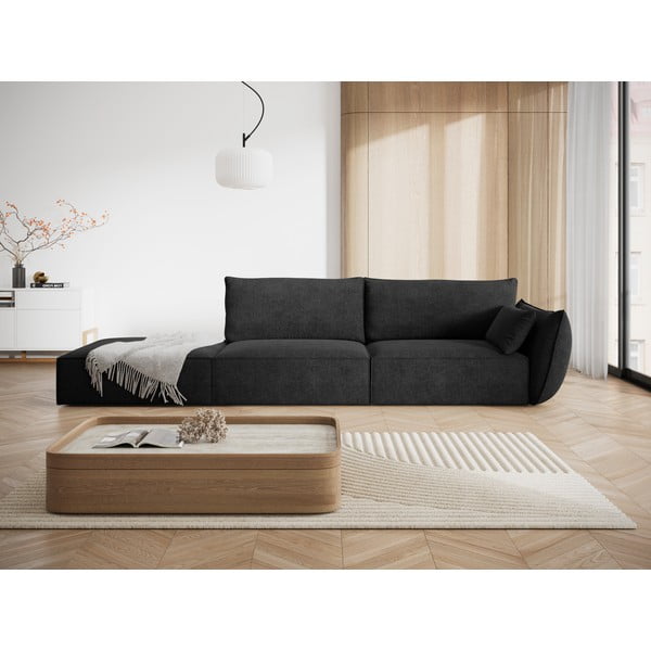 Tmavě šedá lenoška (pravý roh) Vanda – Mazzini Sofas-image-1