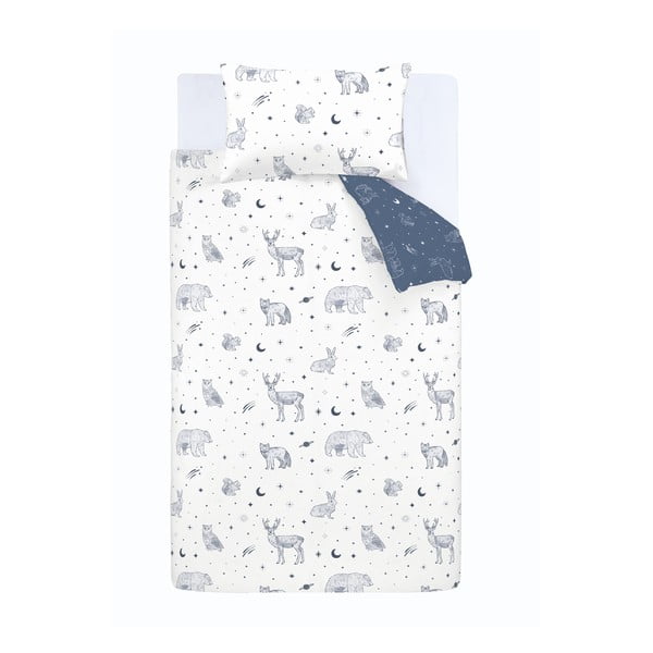 Flanelové dětské povlečení do postýlky 120x150 cm Starlight Animals – Bianca
