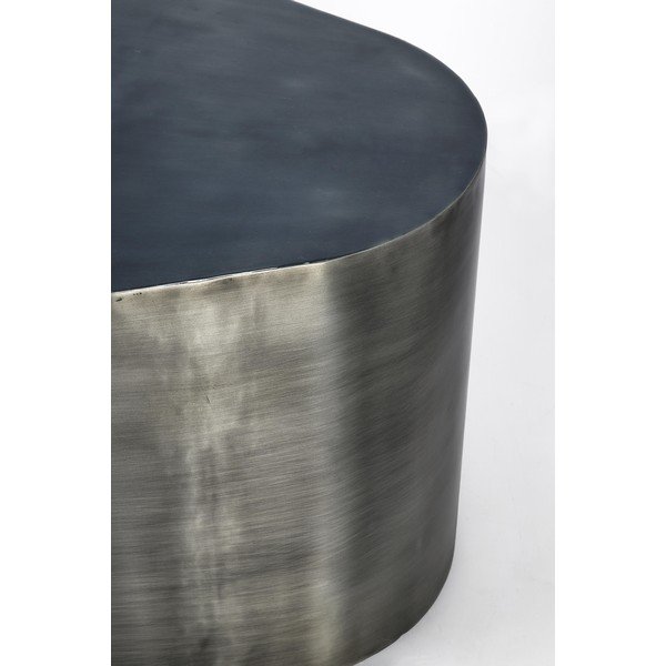 Antracitové kovové konferenční stolky v sadě 2 ks 59x60 cm Kalinda – Bizzotto-image-4