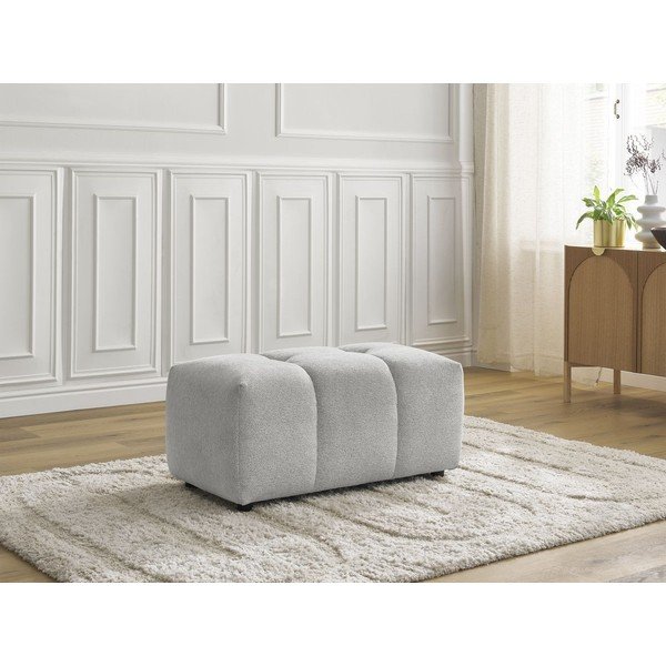 Světle šedá žinylková podnožka Roxelane – Bobochic Paris-image-1