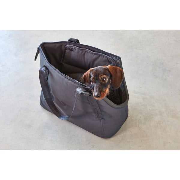 Tmavě šedá přepravní taška pro psa 22x40 cm Sporta Asphalt S – MiaCara-image-2