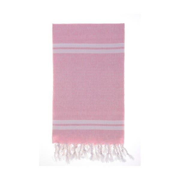 Hamam osuška Bodrum Pink, 100x180 cm