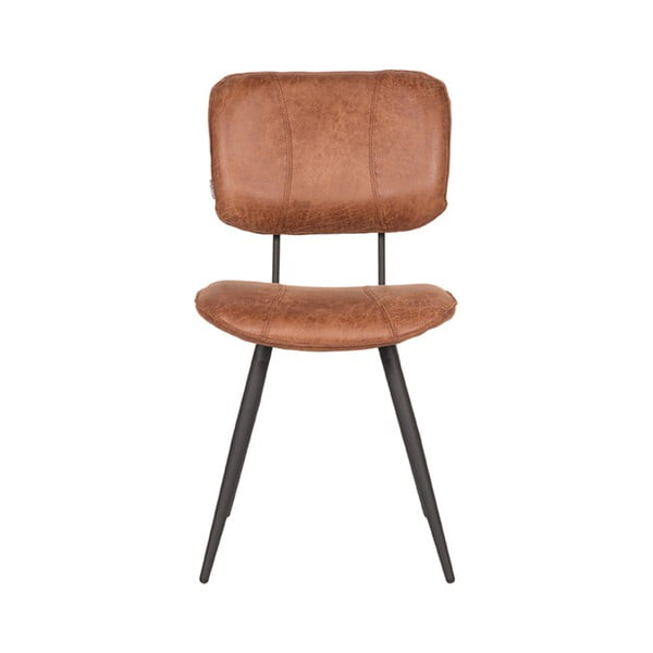 Koňakově hnědé kožené jídelní židle v sadě 2 ks Fos – LABEL51-image-2