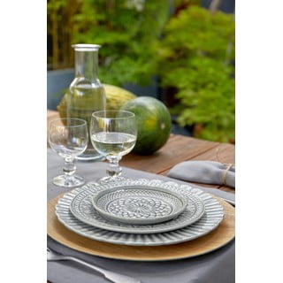 Šedý kameninový talíř Costa Nova Cristal, ⌀ 28 cm
