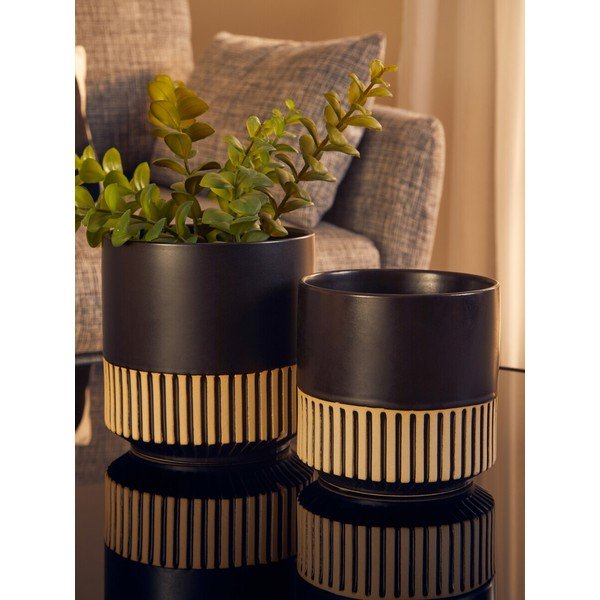 Kameninový obal na květináč ø 15 cm Kiso – Premier Housewares-image-1