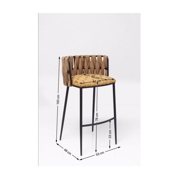 Set 2 žlutých barových stoliček Kare Design Cheerio-image-4