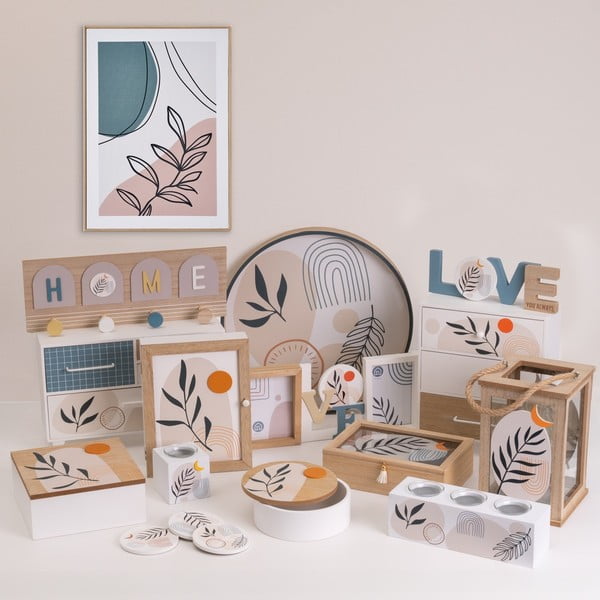 Dekorativní úložné boxy s víkem v sadě 2 ks ø 20x8,5 cm – Casa Selección-image-1