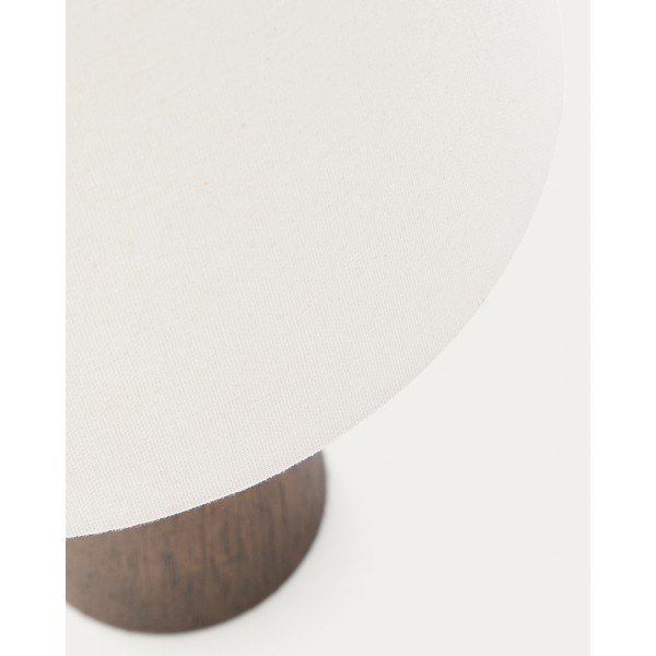 Bílá/v tmavě přírodní barvě stolní lampa s textilním stínidlem (výška 49,5 cm) Marga – Kave Home-image-4