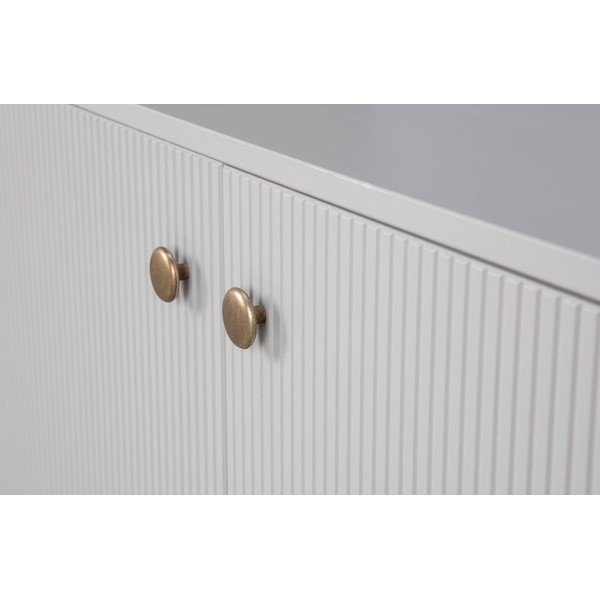 Světle šedá modulární knihovna z borovicového dřeva 78x200 cm Madu – WOOOD-image-2