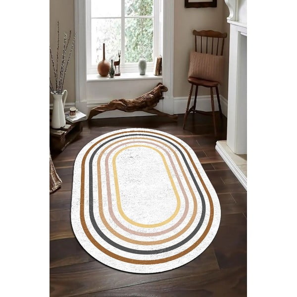 Bílý koberec běhoun 80x200 cm – Rizzoli-image-1