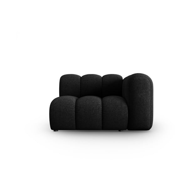 Černoantracitový modul pohovky (pravý roh) Lupine – Micadoni Home