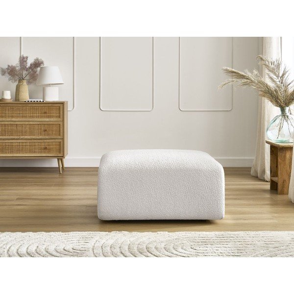 Bílá podnožka z textilie bouclé Tina – Bobochic Paris-image-4