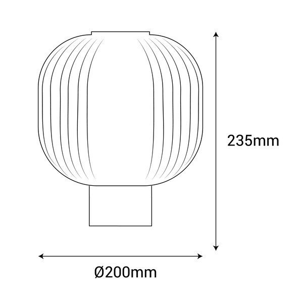 Černá stolní lampa SULION Garbo, výška 23,5 cm-image-3