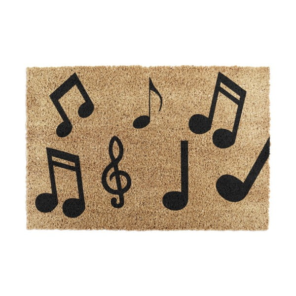 Rohožka z kokosového vlákna 40x60 cm Music Notes – Artsy Doormats