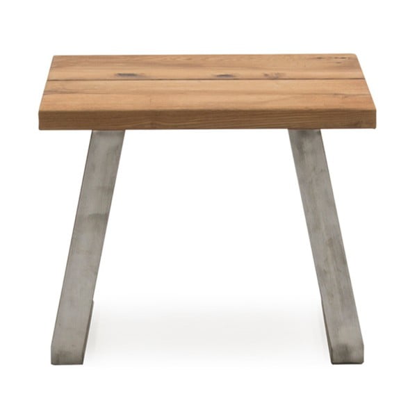 Odkládací stolek z kovu adubového dřeva VIDA Living Trier