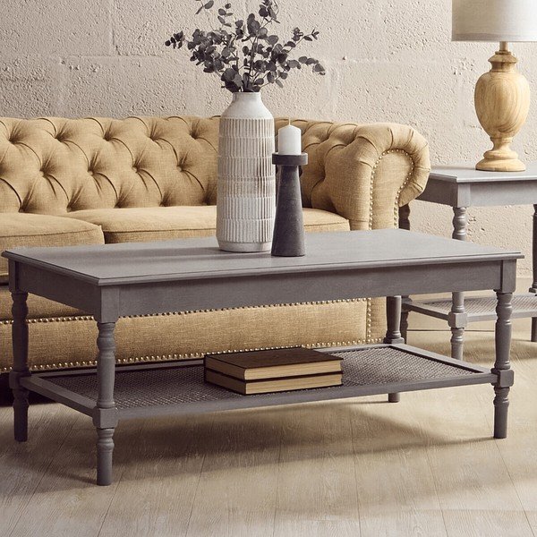 Šedý konferenční stolek 60x120 cm Heritage – Premier Housewares-image-3