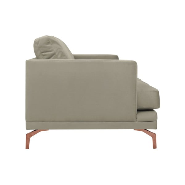 Béžová trojmístná pohovka s podnožím ve zlaté barvě Windsor & Co Sofas Jupiter-image-2