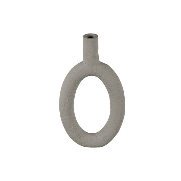 Šedá váza PT LIVING Oval, výška 31 cm