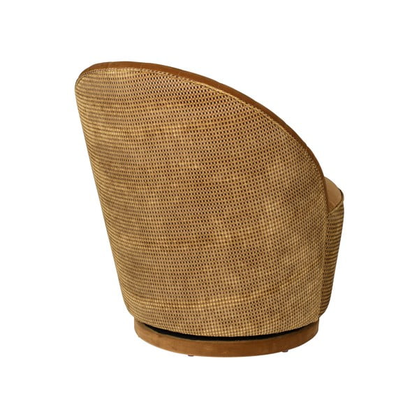 Hnědé sametové křeslo Dutchbone Madison-image-2