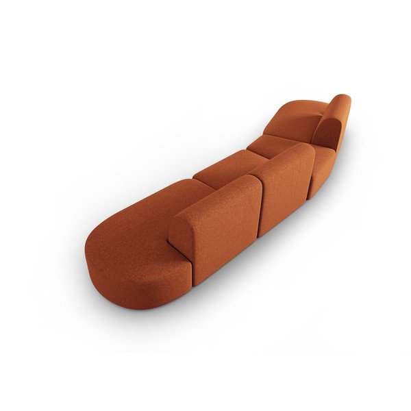 Oranžová pohovka 412 cm Shane – Micadoni Home-image-3