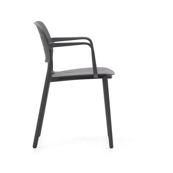 Šedá plastová zahradní židle Morella – Kave Home-image-4