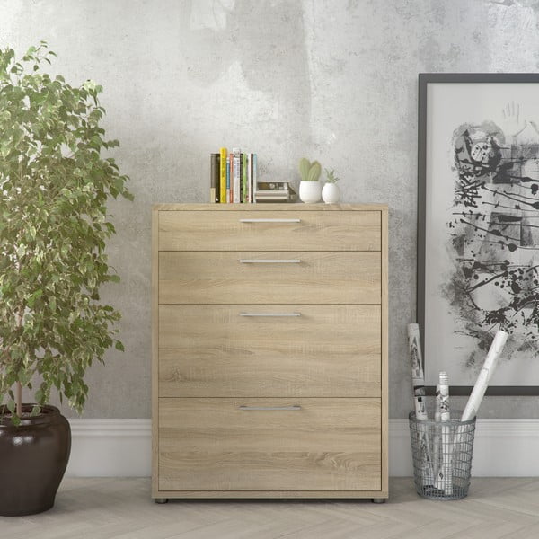 Komponenta - zásuvky v dekoru dubu v přírodní barvě 84x105 cm Prima – Tvilum-image-1