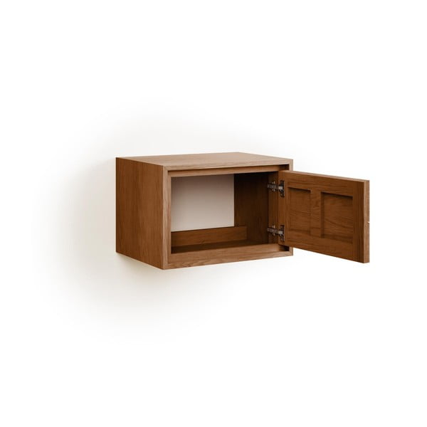 Hnědá závěsná skříňka pod umyvadlo z teakového dřeva 60x40 cm Kenta – Kave Home-image-3