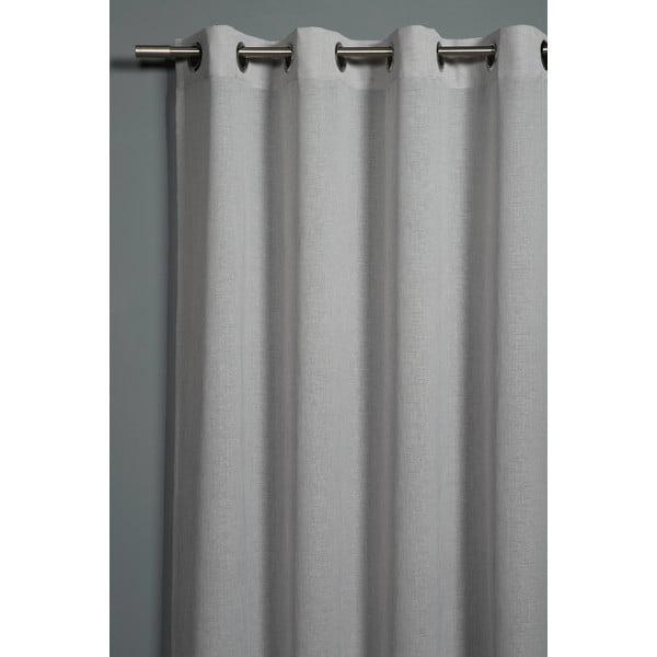 Šedý závěs 140x245 cm Len Uni – Sehlbach