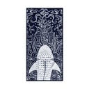 Tmavě modrá plážová osuška 90x180 cm Shark – DecoKing