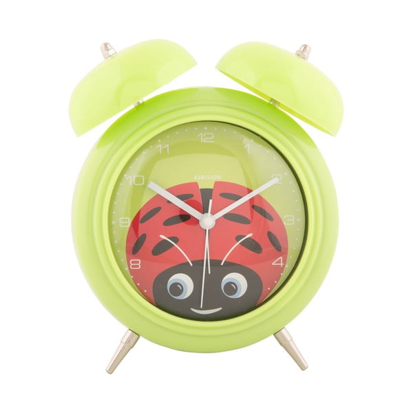 Dětský budík ø 15 cm Peekaboo Ladybug – Karlsson