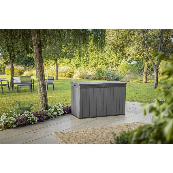 Šedý zahradní úložný box Darwin – Keter-image-2