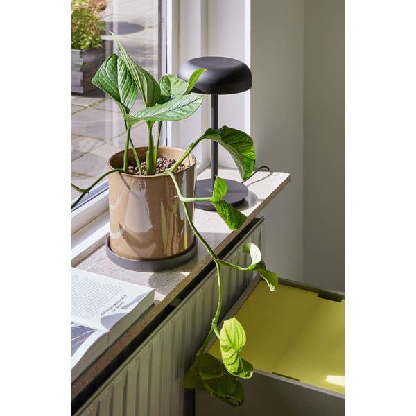 Černá LED stmívatelná stolní lampa (výška 37 cm) Velo – Hübsch-image-1