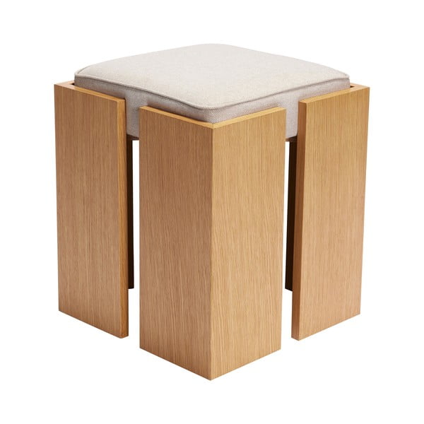 Stolička v přírodní barvě Forma – Hübsch-image-3