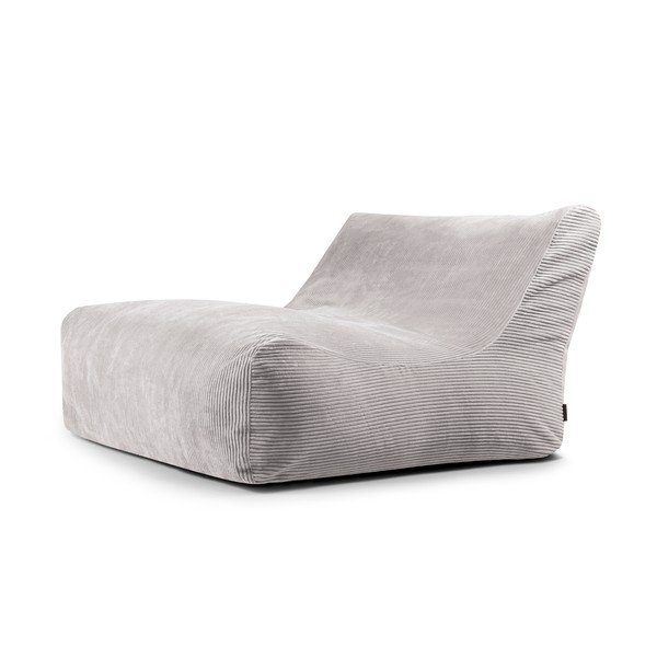 Světle šedý manšestrový sedací vak Sofa Lounge – SLOWDOWN