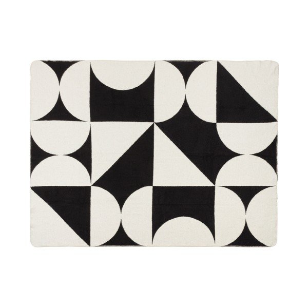 Černá/krémová deka 150x200 cm Tul – noo.ma