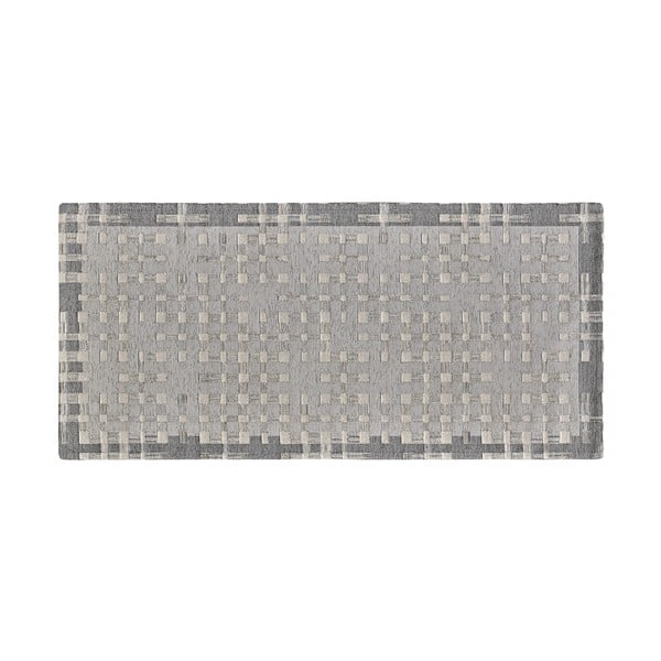 Šedý pratelný běhoun 55x140 cm Dama Argento – Floorita
