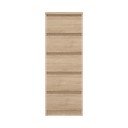 Komoda v dekoru dubu v přírodní barvě 40x111x50 cm Naia – Tvilum